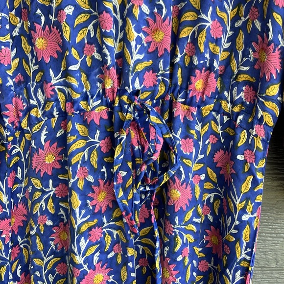 NEW Emerson Fry Purple and Blue Cuffed Sleeve Maxi Sundress - Picture 5 of 13